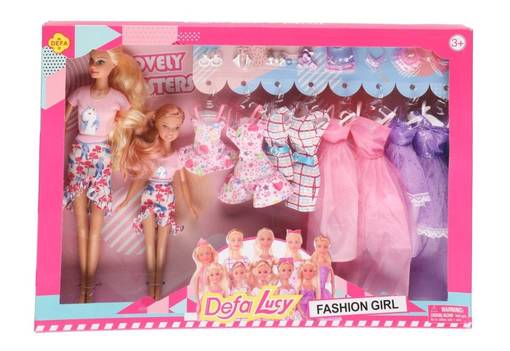 Muotinukke 2kpl + asut Defa Lucy - Toys - 176487 - 1