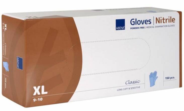 Nitriilikäsine pitkä XL/10 ABENA - Protective equipment (gloves, headgear,  - 167477 - 1