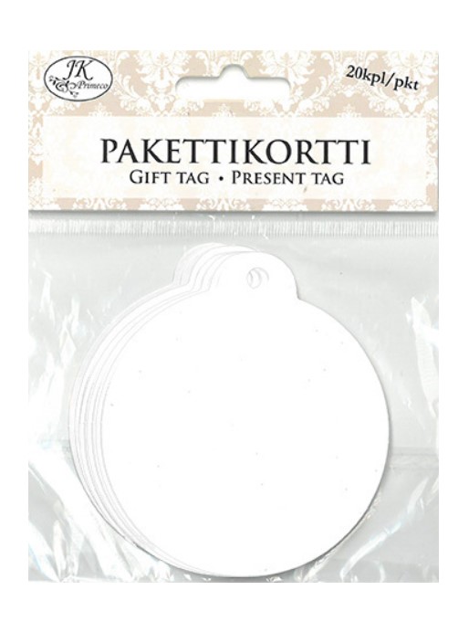 Pakettikortti joulupallo - Askartelutarvikkeet - 171927 - 1