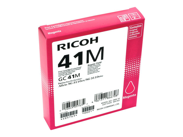 Ricoh GC 41M mustesuihku - Ricoh värikasetit - 147187 - 1