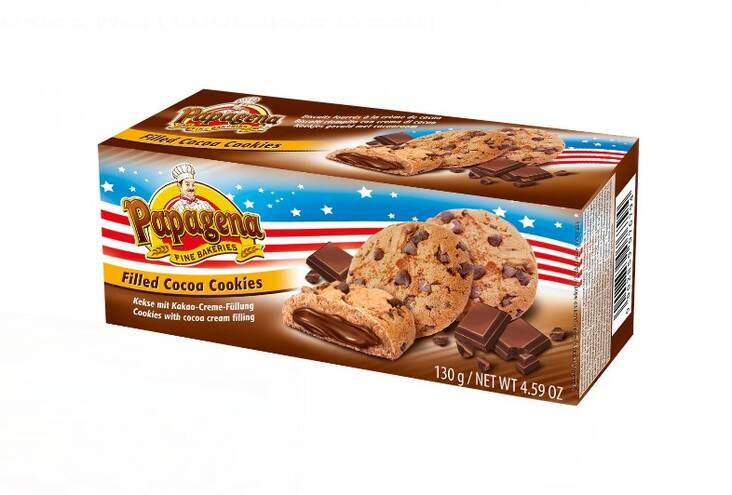 Suklaahippukeksi 130g PAPAGENA - Keksit ja korput - 163937 - 1