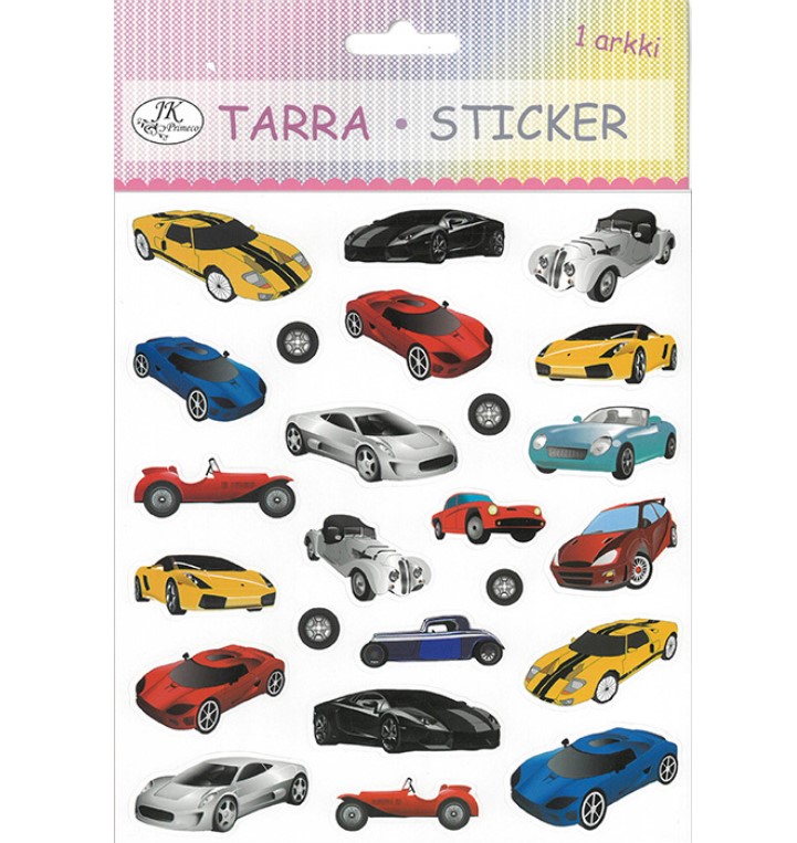Tarra-arkki Urheiluautot - Tarrat ja tarrakirjat - 173647 - 1