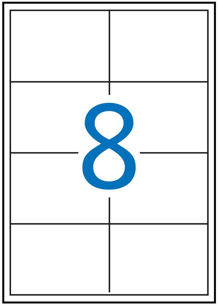 Tulostustarra 105x70 MULTI 8-jak - Printing and Copier Labels - 130097 - 1