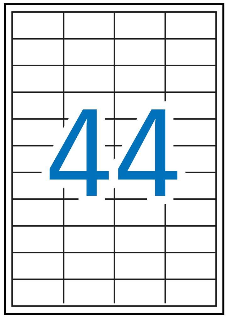 Tulostustarra 48,5x25,4 APLI 44-jak - Printing and Copier Labels - 127137 - 1