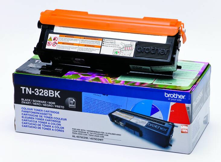 Värikasetti BROTHER TN-328BK laser - Brother laser toner cartridges and drums - 124837 - 1