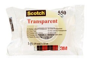 Yleisteippi 19mm/33m SCOTCH 550 - Yleisteipit - 104537 - 1