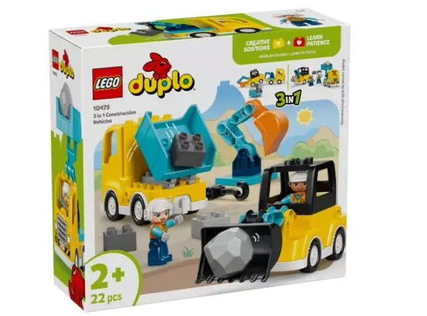 Työmaa-ajoneuvot 3in1 LEGO Duplo - Legot ja rakennuspalikat - 188197 - 1