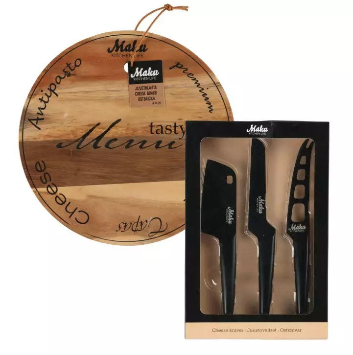 Joululahja Juustolauta + juustoveitset - Gift ideas - 177097 - 1