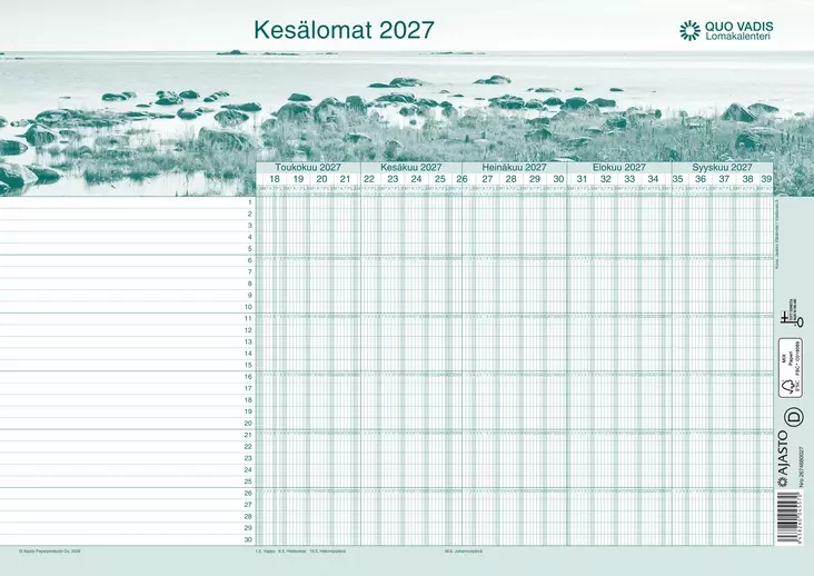 Julistekalenteri 2027 - Wall calendars - 189447 - 1