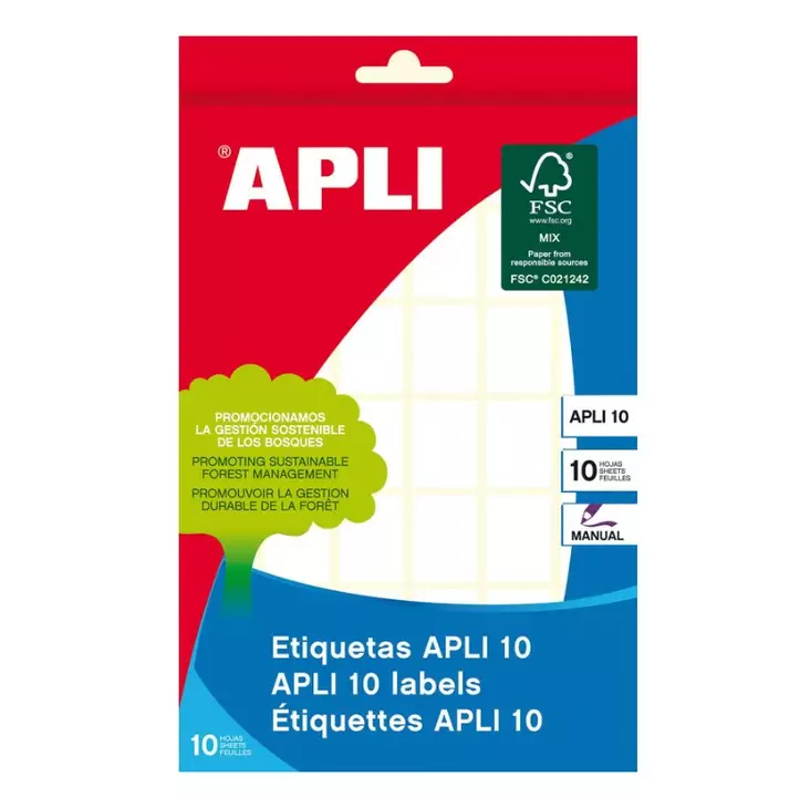 Tarraetiketti 16x22mm APLI - Etiketit-, tulostuskortit ja tarrakalvot - 109477 - 1
