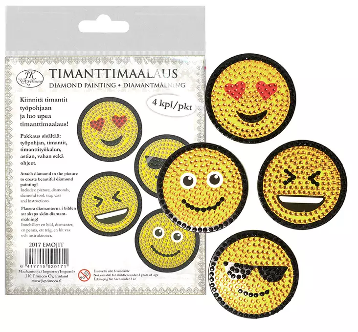 Timanttimaalaus Emoji - Tarrat ja tarrakirjat - 183677 - 1