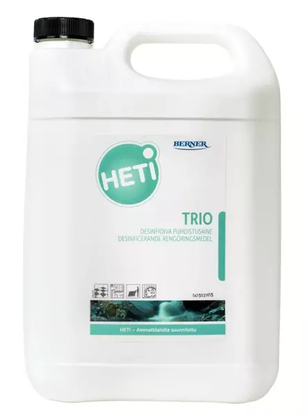 Desinfioiva puhdistusaine 5L HETI Trio - Rasvan ja pinttyneen lian poistoaineet - 180028 - 1
