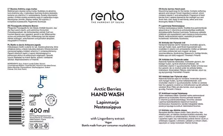 Nestesaippua 400ml RENTO Lapinmarja - Käsien ja vartalonpesu - 188748 - 2
