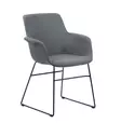 Tummanharmaa, musta runko, 2kpl/pkt - Office chairs - 184188 - 1