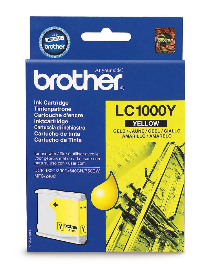 BROTHER LC1000Y mustesuihku - Brother inkjet cartridges - 116048 - 1
