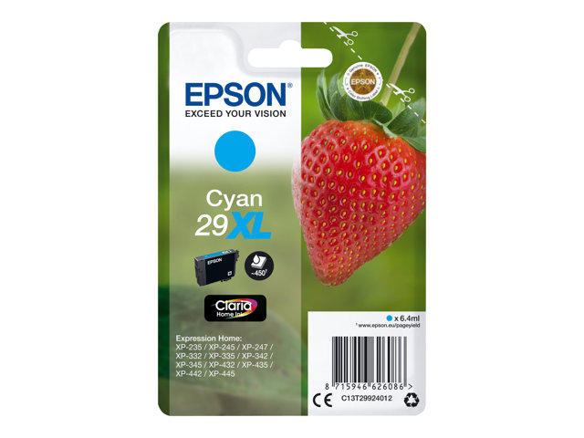 EPSON 29XL mustesuihku - Epson inkjet cartridges - 152708 - 1