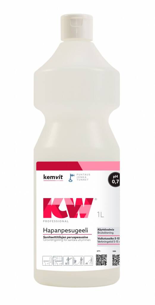 Hapanpesugeeli 1L KW - Sanitary area cleaning products - 169388 - 1