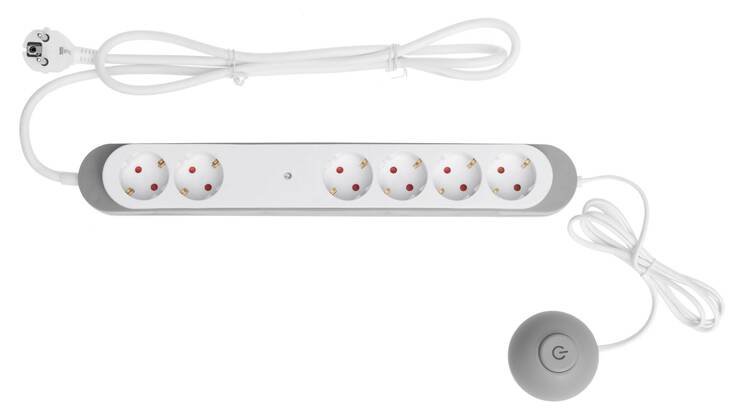 Jatkojohto 6-os 1,5m TARMO - Kaapelit ja kaapelikourut, jatkojohdot - 157888 - 1