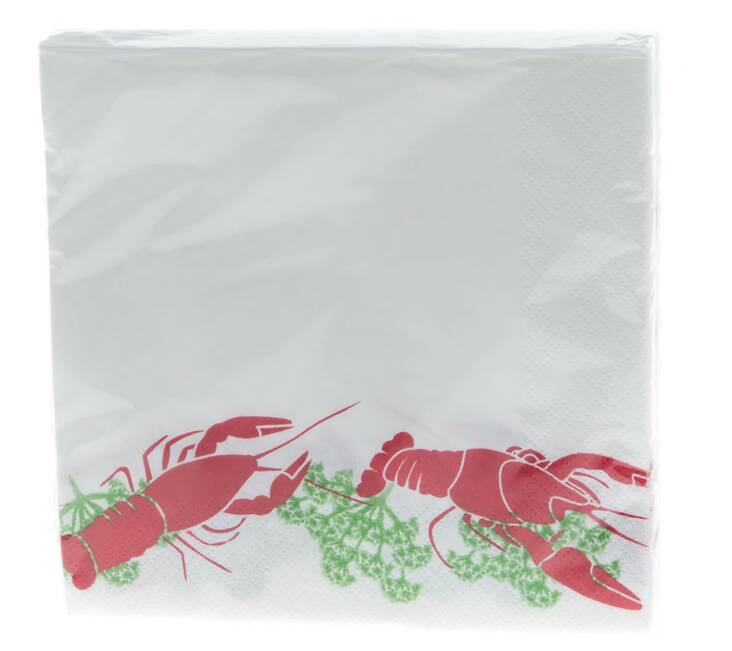 Lautasliina rapu 33x33cm 20kpl - Napkins and paper serviettes - 141728 - 1