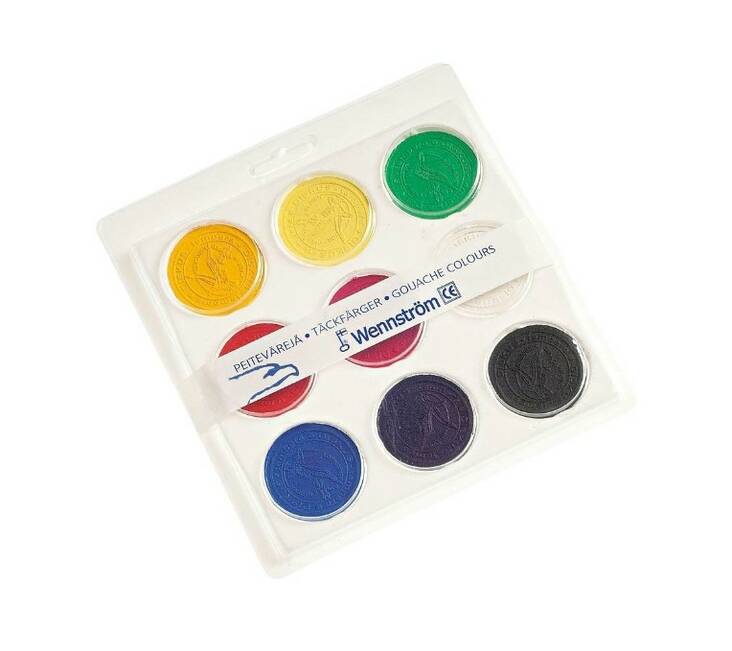 Peiteväripaletti WENNSTRÖM - Watercolors and brushes - 102678 - 1