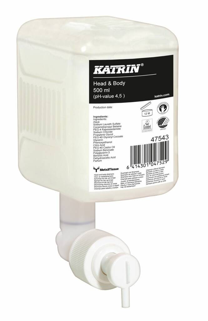 Suihkusaippua 500ml KATRIN Head & Body - Soaps and dispensers - 156428 - 1
