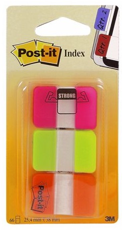 Teippimerkki POST IT 686PGO Index 25mm - Page Markers and Index Tabs - 112548 - 1