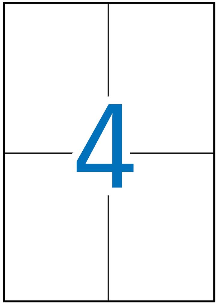 Tulostustarra 105x148 APLI 4-jak - Printing and Copier Labels - 131298 - 1