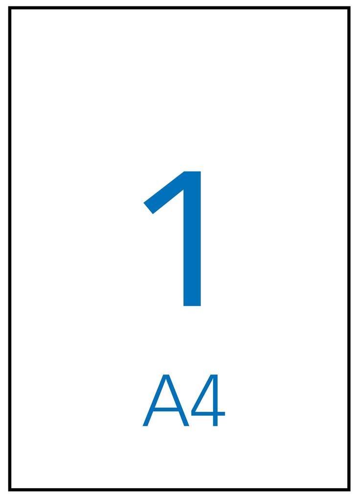 Tulostustarra 210x297 MULTI 1-jak - Printing and Copier Labels - 125258 - 1