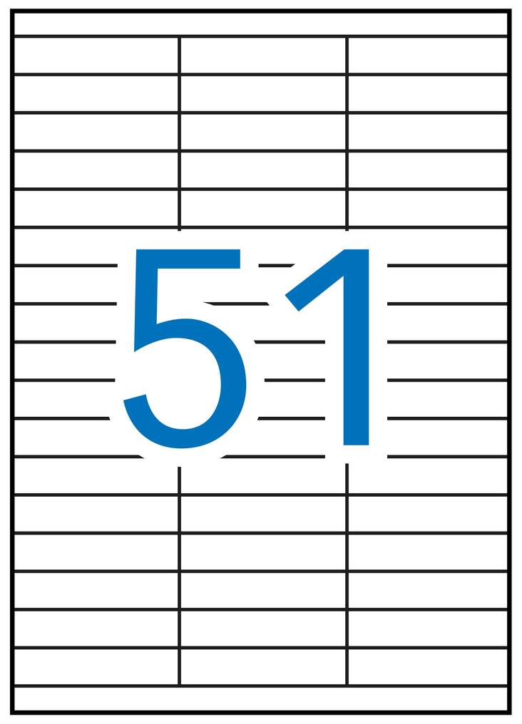 Tulostustarra 70x16,9 APLI 51-jak - Printing and Copier Labels - 127928 - 1