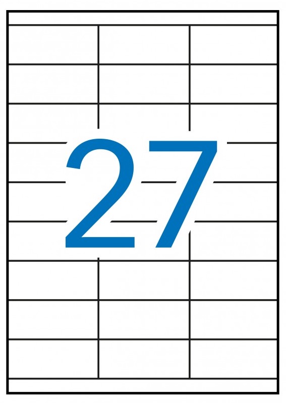 Tulostustarra 70x30 APLI 27-jak - Printing and Copier Labels - 122458 - 1