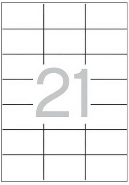 Tulostustarra 70x42,4 MULTI 21-jak - Printing and Copier Labels - 118278 - 1