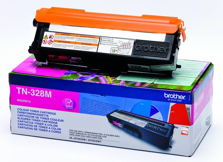 Värikasetti BROTHER TN-328M laser - Brother laservärikasetit ja rummut - 124838 - 1
