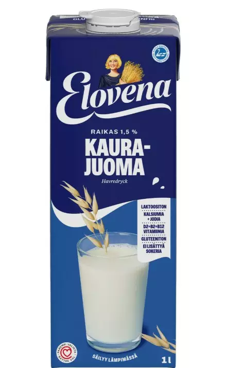 Kaurajuoma 1,5% 1L ELOVENA - Milk and creamers - 188318 - 1