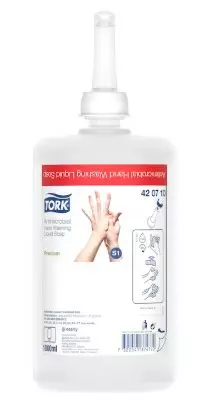 Nestesaippua 1L TORK Antimikrobinen S1 - Saippuat ja annostelijat - 182698 - 1