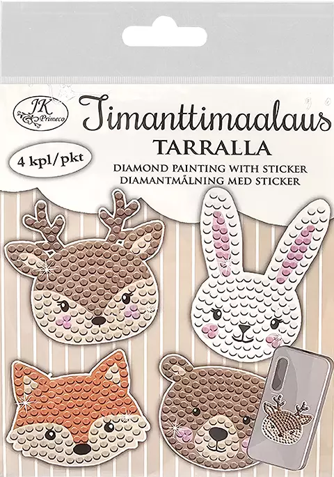 Timanttimaalaustarra Eläimet - Tarrat - 183678 - 1