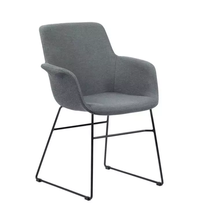 Tummanharmaa, musta runko, 2kpl/pkt - Office chairs - 184188 - 1