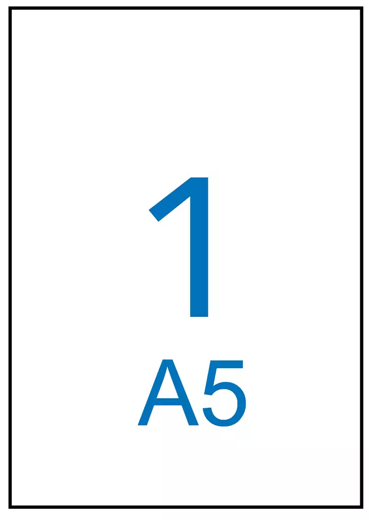 Tulostustarra A5 210x148 APLI 1-jak - Printing and Copier Labels - 143248 - 1