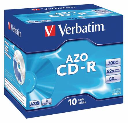 CD-R VERBATIM AZO 80min/700Mb 52x - CD-R ja DVD-levyt - 159529 - 2