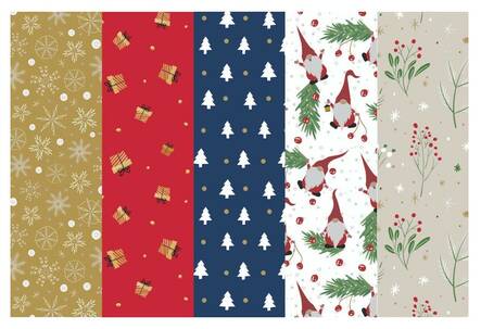 Lahjapaperi 70cm/5m WINTERIA - Gift wraps - 125759 - 1