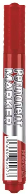 Punainen, permanent, viisto - Felt-tip pens - 158059 - 1
