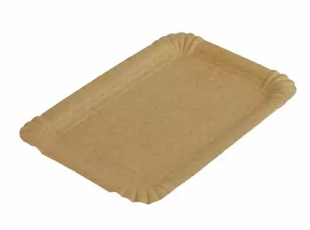 Lautanen 13x20cm NATURE - Kertakäyttölautaset ja -kulhot - 187009 - 1