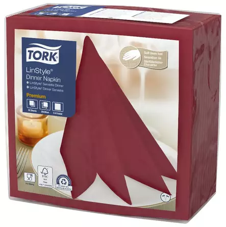 Lautasliina 39x39cm TORK Linstyle Dinner - Napkins and paper serviettes - 156729 - 1