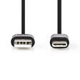 USB 2.0 Kaapeli USB-C Uros - A-Uros 1m - Puhelintarvikkeet - 155409 - 2