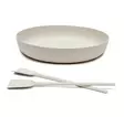 Valkoinen, selluloosa/PP - Plates and bowls - 190009 - 1