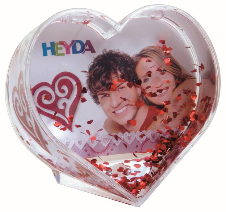 Glitter heart -lumipallo - Craft supplies - 137459 - 1