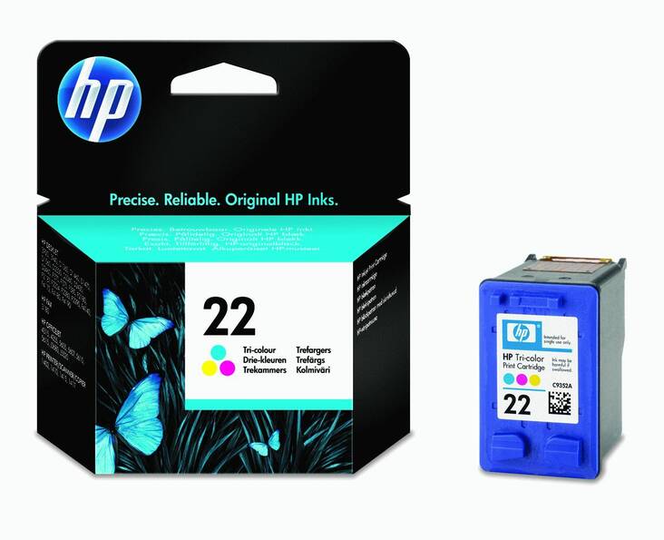 HP 22 C9352AE mustesuihku - HP inkjet cartridges - 114129 - 1