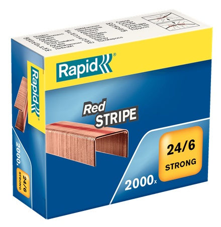 Nitomaniitti RAPID 24/6 Red Stripe - Staple Refills and Cartridges - 103959 - 1