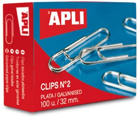 Paperiliitin 32mm APLI - Paper Clips and Clamps - 153389 - 1