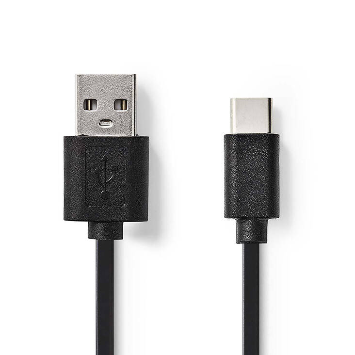 USB 2.0 Kaapeli USB-C Uros - A-Uros 1m - Puhelintarvikkeet - 155409 - 1