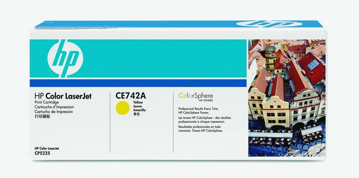 Värikasetti HP CE742A laser - HP laser toner cartridges and drums - 126869 - 1